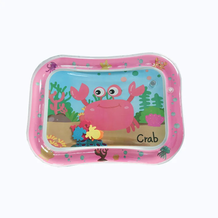 Tummy Time Mat Premium Baby Water Mat Inflatable Unique Patented Crab Baby Tummy Time Activity Mat Infant Newborn Baby Toy