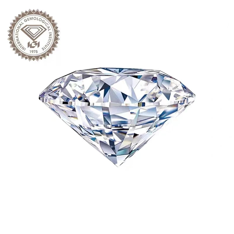 Wholesale Qinglong Jewelry Model QL-D 0.5ct 1ct Brilliant Cut IGI Certified Lab Grown Diamond D VVS-VS Excellent Cut Filled