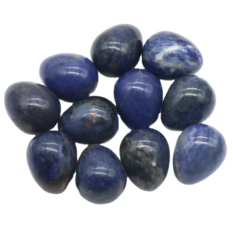 HZ Wholesale Best Quality Natural Chakra Crystal Sodalite Egg Shape Stone for Decoration