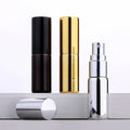 Electroplated Shinning Gold Silver Black Fine Mist Cosmetic Packaging 5ml Empty Fine Mist Glass Perfume Spray Bottle