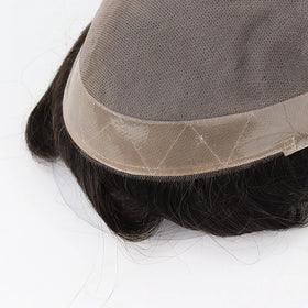 Fine Mono Men Toupee Indian Human Hair Patch Hair Replacement System Wholesale for Men 6x9 7x9 7x10 8x10 8x11 9x11