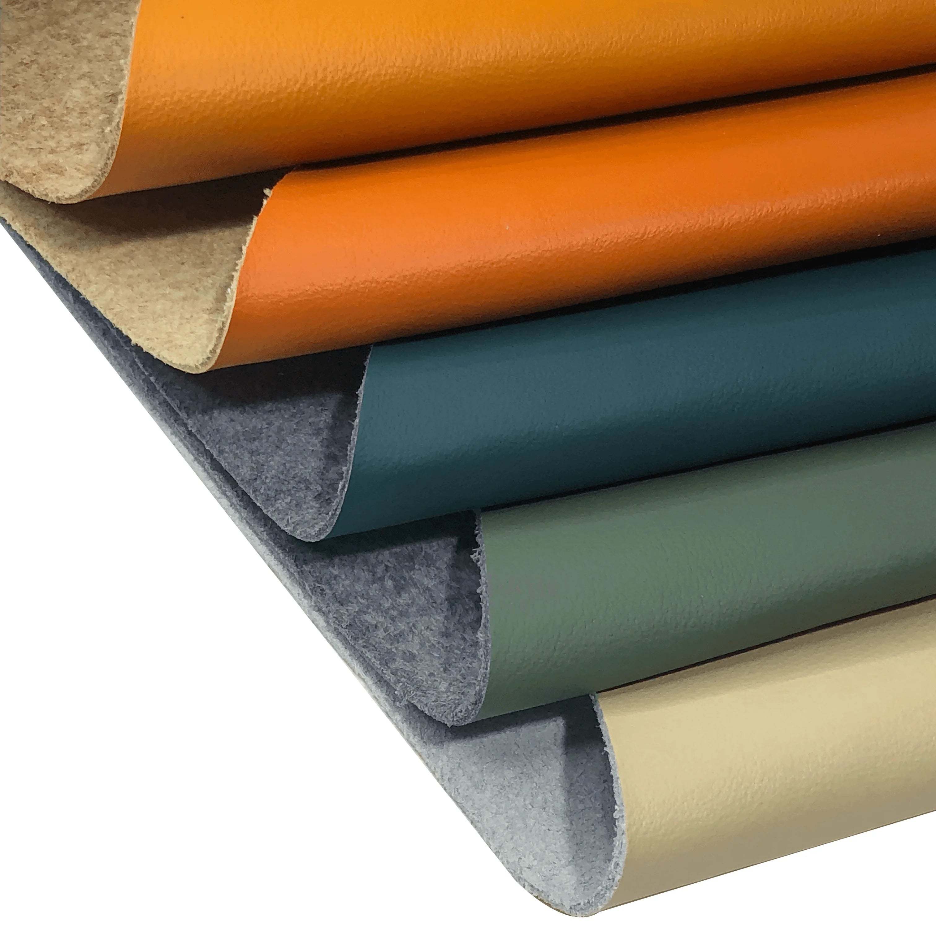 Napa Pattern Microfiber Leather Regenerated Leather for Luggage Sofa Furniture Yacht Interior