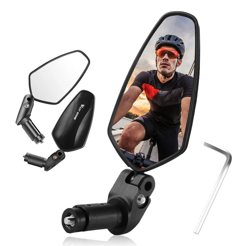 Mountain Bikes Aluminium Frame Mirror HD Vision Bicycle Accessories Cycling Bicicleta Bike Bicycle Rearview Mirror