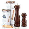 5/8 Inch Wood Manual Salt and Pepper Grinders Black Wood Pepper Mills
