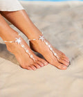 Bohemian Ladies Women Fashion Elastic Cord Glass Seed Beads Starfish Stretchy Beach Foot Ankle Anklet Bracelet Jewelry Anklets