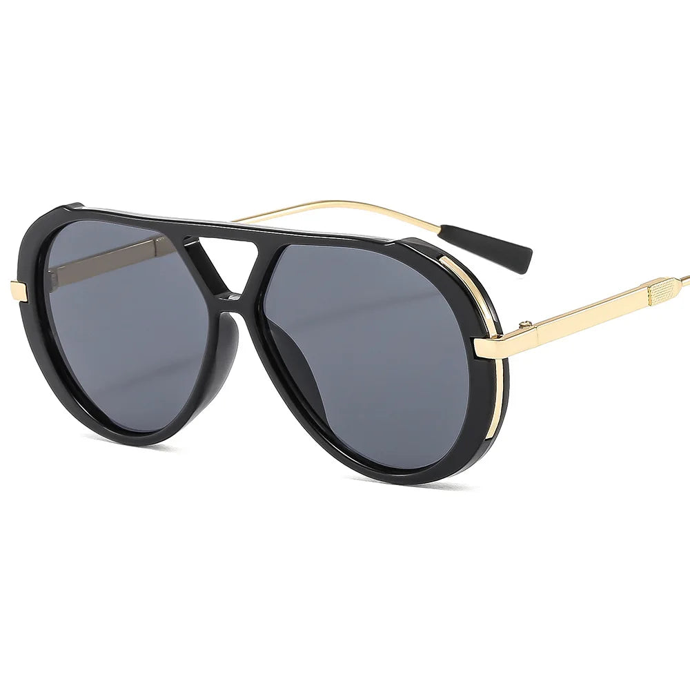New Large Frame Sunglasses Men's and Women's Street Photography Sunglasses Classic Travel Fashion Glasses Designer Sunglass