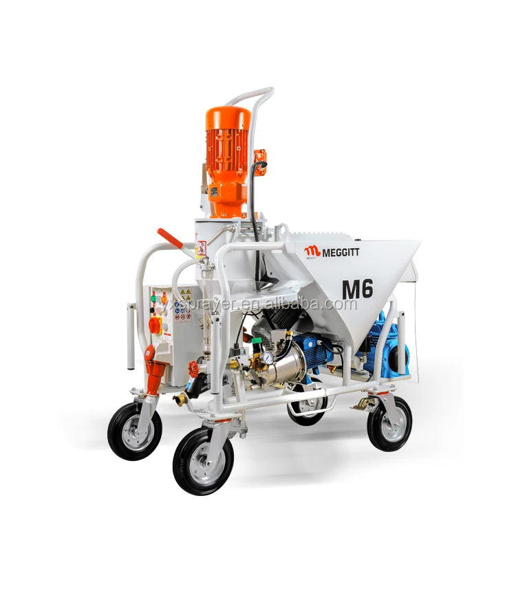 YanXiang Automatic Plaster Mortar Spraying Machine M6 with Pump & Motor 5.5KW High Efficiency for Construction Use