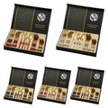 Luxury Stainless Steel PVD Square Handle Cutlery 24 Pcs Silverware Flatware Set with Gift Box