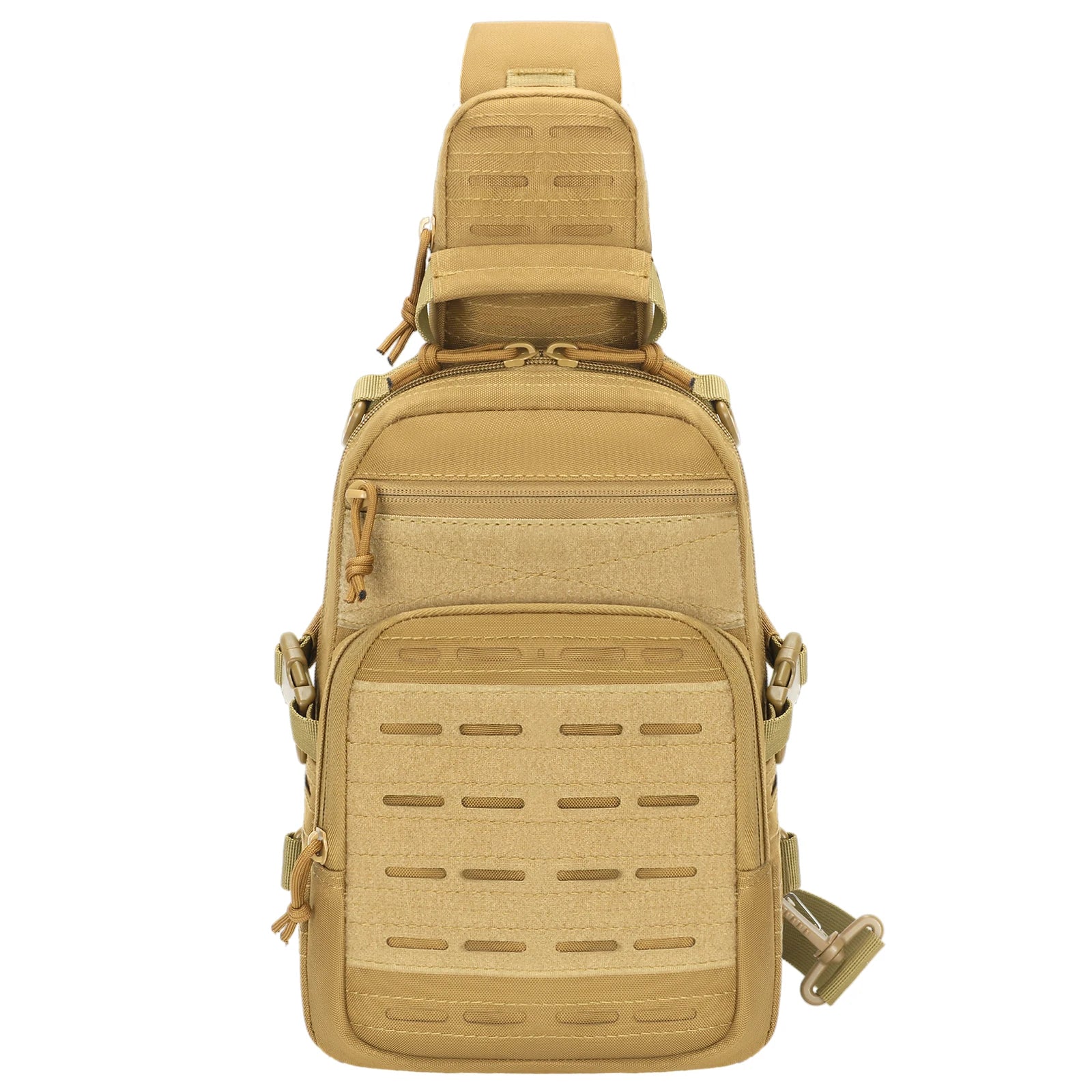 Tactical EDC Rover Shoulder Backpack Compact Concealed Carry Cut Molle Single Shoulder Range Bag with Sling for Outdoor Hunting