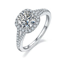 Wholesale Price Breathtaking Iced Out Ring Certified Moissanite 14k 925 Wedding Ring for Gift