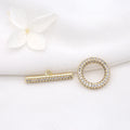 Fashion Brass 14K Gold Plated Zircon OT Clasp for Necklace and Bracelet Making Jewelry Making Accessories Supplier