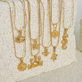 Joolim 18K Gold Plated Small Cute Animal Crab Bird Bee Eye  Sea Horse Necklace Stainless Steel Tarnish Free Jewelry Wholesale