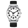 British English Talking Watch With Large Numbers Self-Setting for Visually Impaired Blind or Elder People - Nylon