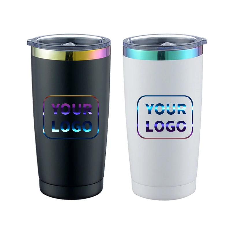 RTS US 20oz Powder Coated Travel Tumbler Cups Double Wall Stainless Steel Vacuum Insulated Coffee Tumbler with Lid 25pcs Mixed