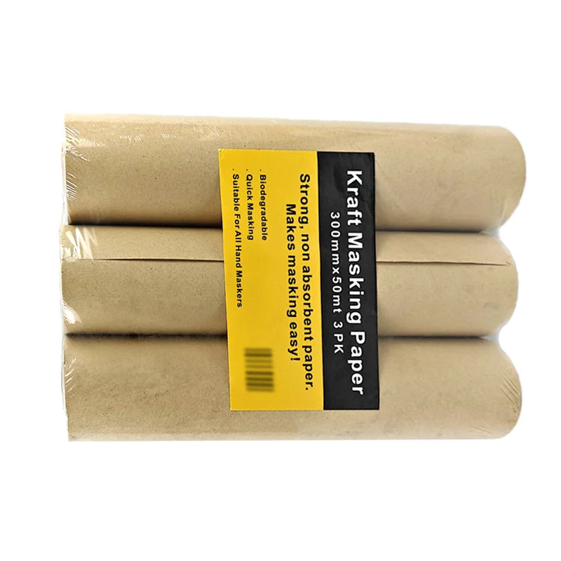 General Purpose Kraft Paper Roll Automotive Painting Car Construction Surface Protection Masking Paper for Crafts Best Price