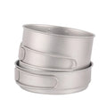 Titanium Camping Pot Outdoor Equipment Frying Pan Camp Tablewares Travel  Cookware Sets Hiking Camping Pot