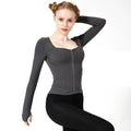 MAYYOUNG Winter Women's Yoga Zipper Jacket Quick-Drying High Elastic Chest Pad Sports Fitness Long Sleeve Top Plus Size for