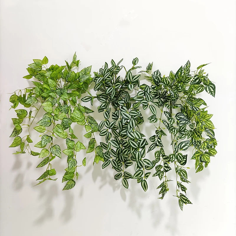 Decorative Faux Greenery Vines Artificial Leaf Vine Artificial Hanging Plant for Wedding Stage Party Wall Backdrop Decoration