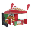 Pop up Frame Canopy Tent Side Wall Custom Printing Advertising Feather Banner Flag Canopy Tent 10*10ft Food Gazebo