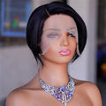 Glueless 13x4 Pixie Cut Short Bob Front Wigs HD Transparent Lace Front Wig Indian Human Hair Lace Frontal Weaves and Wigs