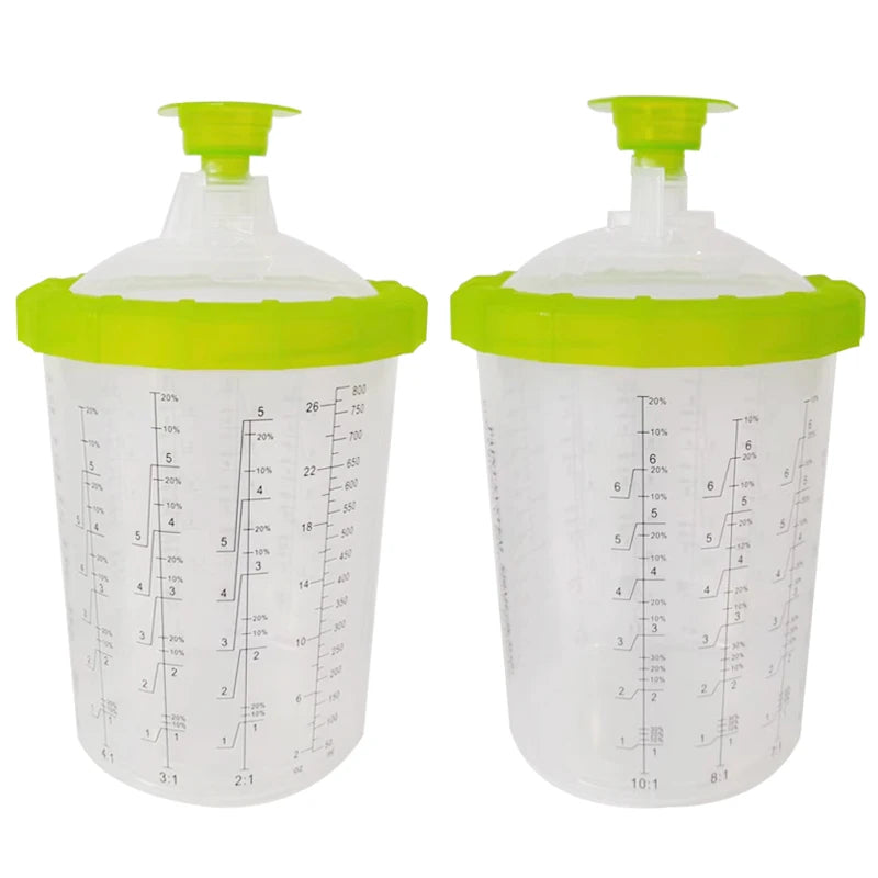 50 Sets of 800 Ml Spray Gun Pot Disposable  Wash Pot Car Paint Spray Gun Universal Paint Cup Upper Can  for SATA DEVILIBSS IWATA