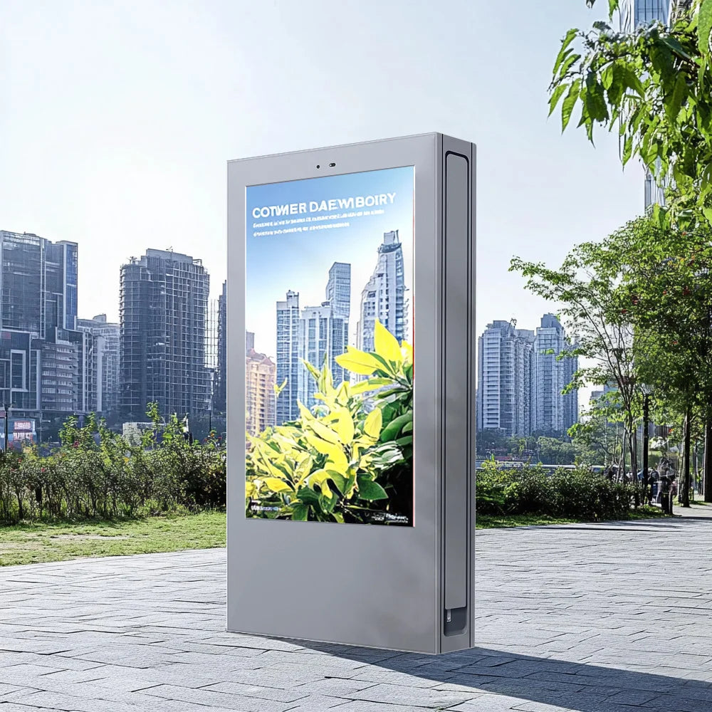 Project Custom Design Outdoor Lcd 55 Inch Custom Digital Signage Ip65 Totem Kiosk Waterproof Touch Screen Display Advertise