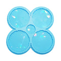 Holographic Coaster Molds for Resin Silicone Molds for Epoxy Resin Cup Mat Moulds with Rainbow Light Effects for Home Table Dec