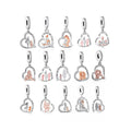 Fit Original Brand Charm Bracelet 925 Sterling Silver Mother and Daughter Best Friends Forever Bead for Jewelry Making