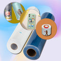 A3 UV DTF AB PET Film Roll 30*100cm & 60x100cm Low Temperature Heat Transfer for Leather for Sticker Printing