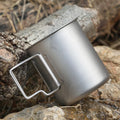 450ml Outdoor Folding Pure Titanium Water Mug 8307 Ta Disposable Coffee and Tea Cup Metal Drinkware