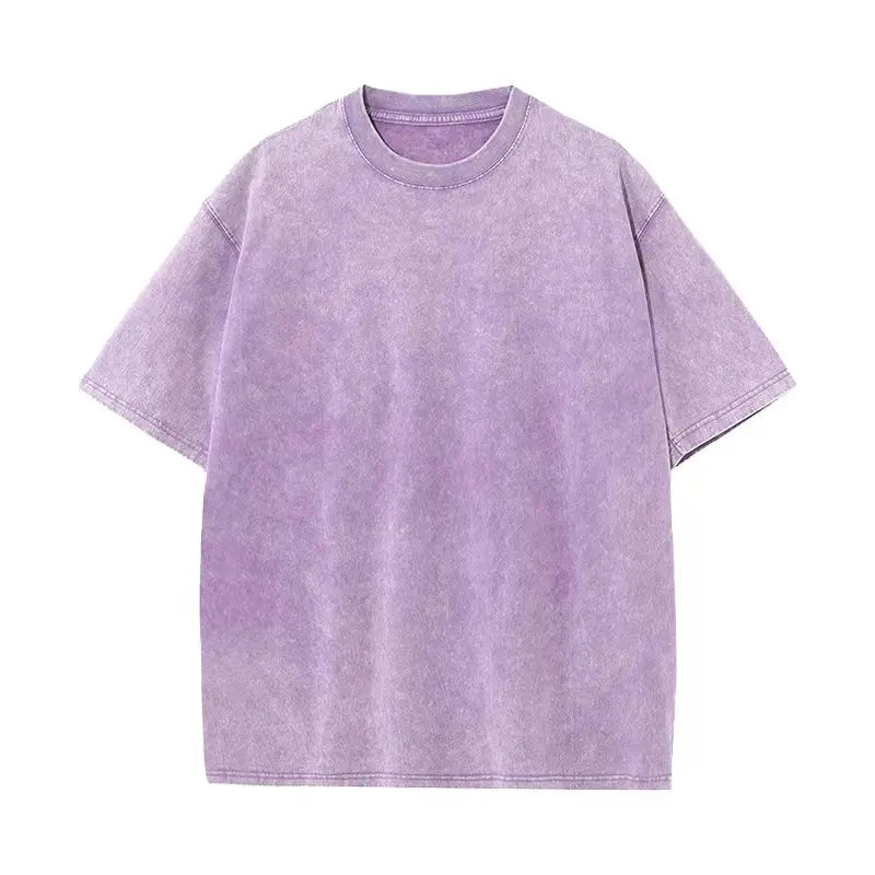 Plus Size Men's T-shirts Oversized Heavy Vintage T-Shirts Vintage Clothes Loose Short Sleeve Casual T Shirts for Men