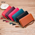 Luxury Rfid Women's Purse Long Large Capacity Money Clip Phone Clutch Bag Wholesale Zipper Lady Multi Credit Card Wallet