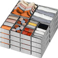 Lavinia Wholesale Divider Closet Bins for Underwear Bras Foldable Underwear Storage Divider Boxes
