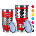 Custom logo 20oz 30oz Double Wall Thermal Stainless Steel Coffee Travel Mug with Lid Insulated Powder Coated Tumbler Vacuum Cup