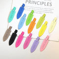 Custom Logo Candy rainbow Color Matte Flat Salon Seamless Makeup Hair Pins Creaseless No Bend Hair Clip Metal No Crease Clips
