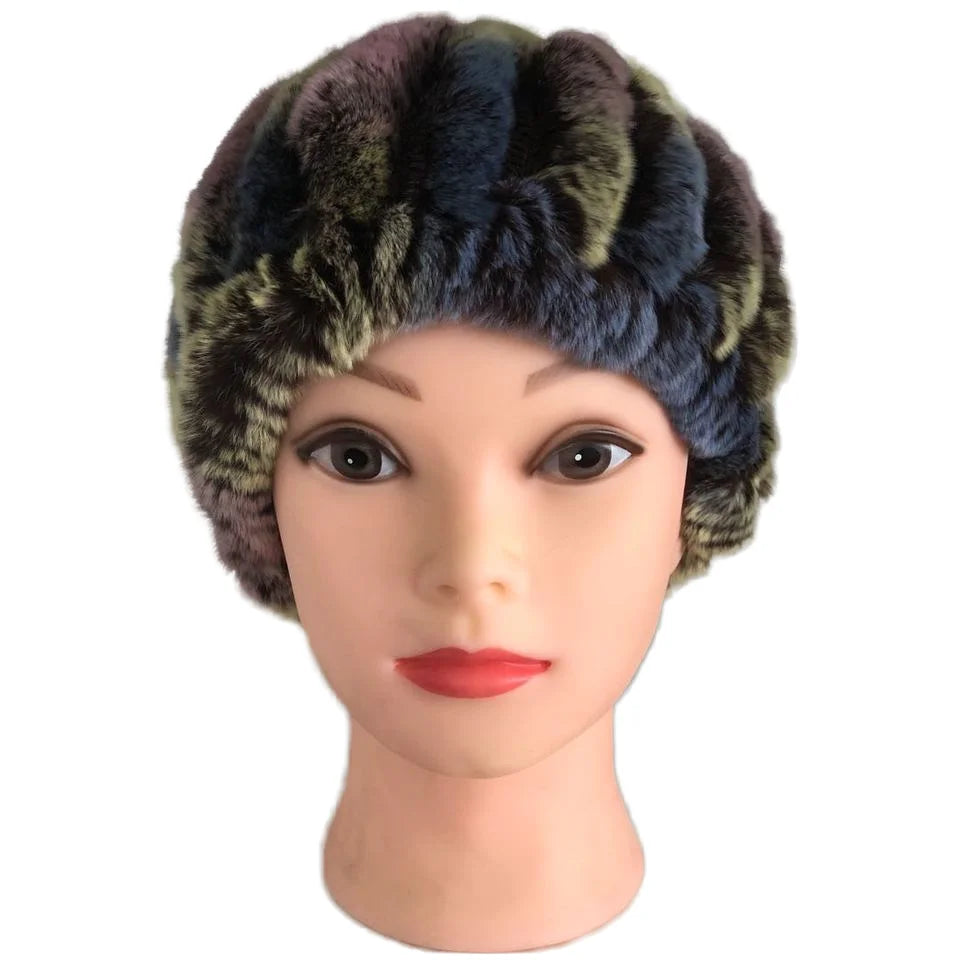 Sample Support Best Popular Rex Rabbit Fur Headband Hair Accessories Ladies Headwraps Neck Warmer Headband