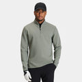 Men's Autumn Embroidered Golf Pullover Half Zip Neck Waterproof Windproof Polyester Athletic Sweatshirt