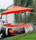 Luxury Cabin Cruiser Pontoon Boat with Transparent Polycarbonate Hull BBQ Grill for Residential Use Clear Hull Boat for Sale
