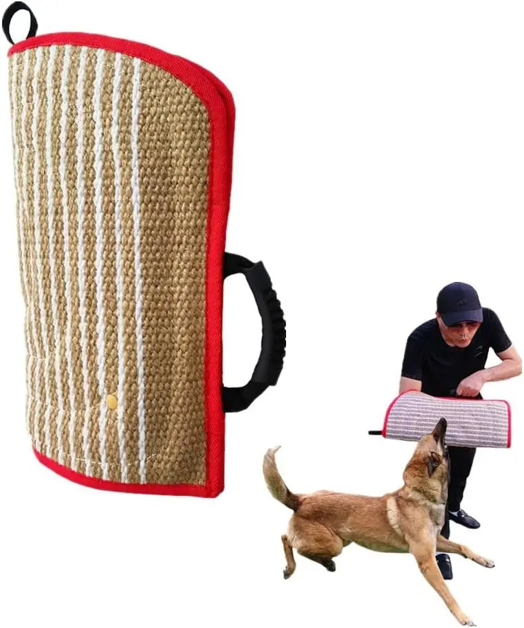 Dog Bite Sleeve Training Protection Arm Jute Chew Tug Toy for  Work Dog Pitbull German Shepherd Puppy Young Dogs Jump Training