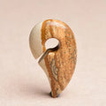 New Natural Jasper Drop Keyhole Weight Ear Plug Flesh Tunnel Body Jewelry Piercing Expander
