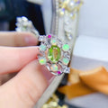Factory Wholesale Classic Geometric 925 Sterling Silver Engagement Wedding Party Infinity Opal Ring From Shandong