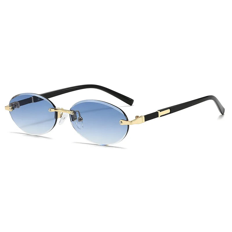 Fenyi Wholesale Hot Selling Trendy Frameless Hot Girl Hip Hop Personality Fashion PC Anti-ultraviolet Sunglasses for Women