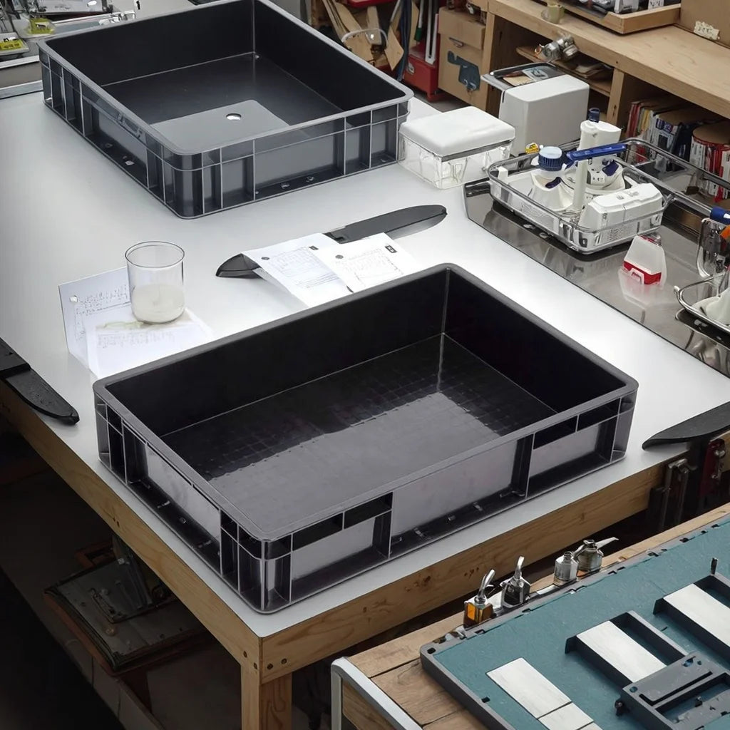 Heavy-DutyConductive ESD Storage Cover ESD Anti-Static Plastic Storage Box for Industrial Workshop & Laboratory