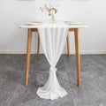 Table Runners for Simple and Modern Wedding Banquet Table Decorations.Solid Color Polyester Chiffon Table Runners.