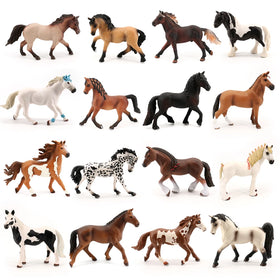 Wholesale Solid PVC Simulation Statue Model Animal Toys Figure Figurines Horse Toys