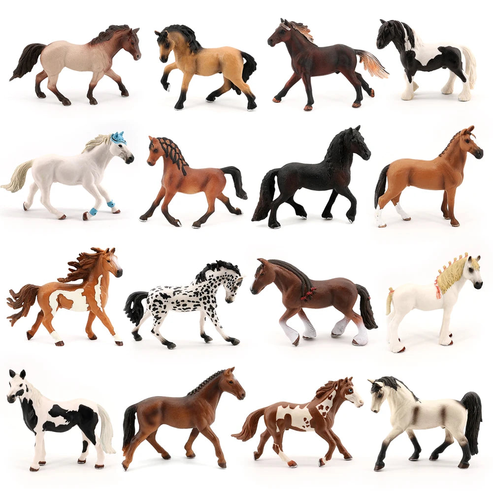 Wholesale Solid PVC Simulation Statue Model Animal Toys Figure Figurines Horse Toys