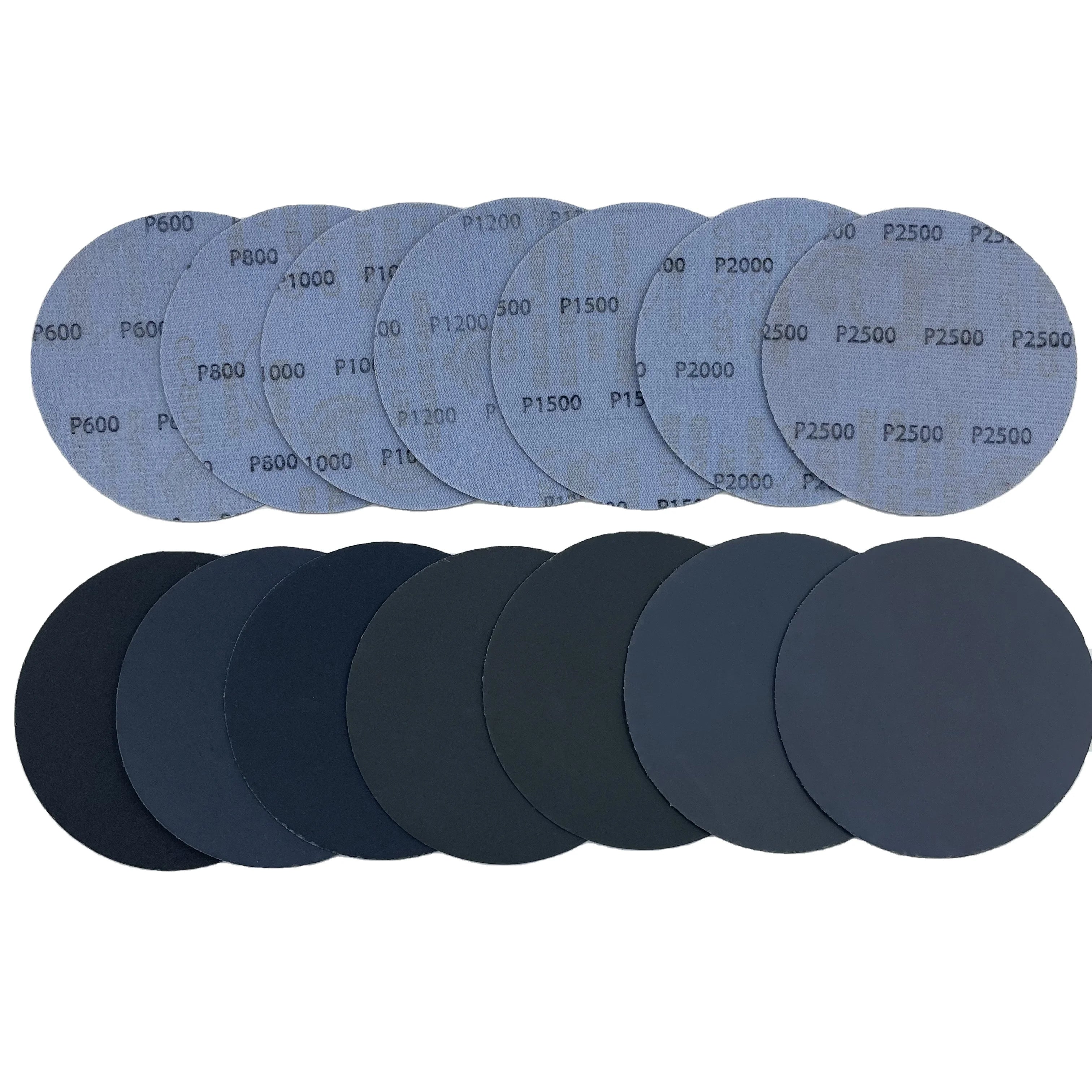 225mm Grit 80 Black Sanding Disc Silicon Carbide Sandpaper Disc Hook Loop Discs for Wood