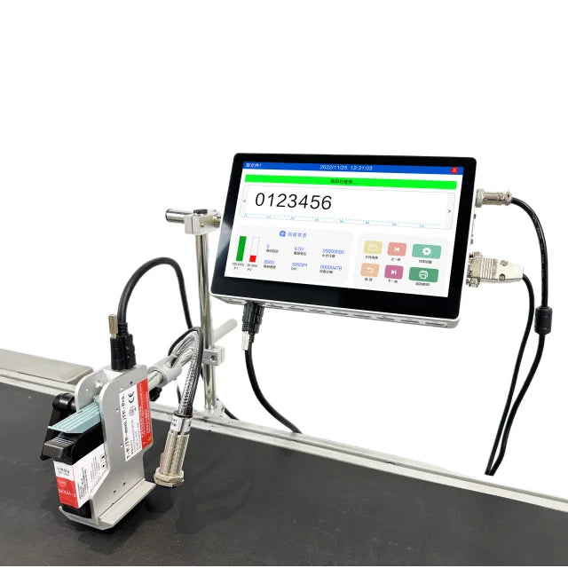 High Speed 10 Inch Thermal Tij Online Inkjet Printer Logo Date Batch Number Digital Continuous Coding Printing Machine