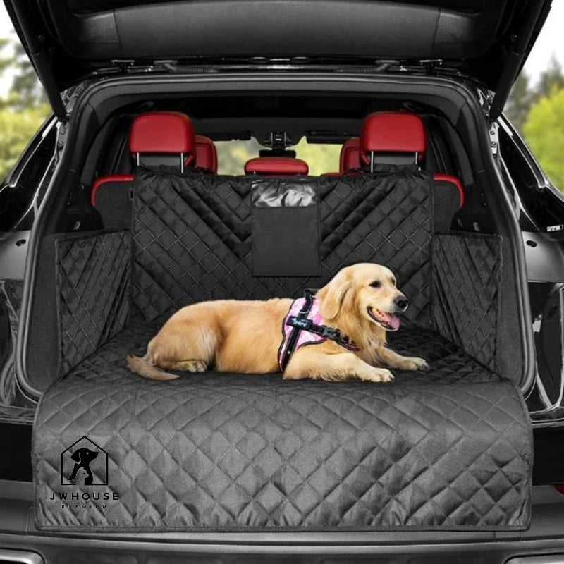Dog Car Seat Cover Trunk Case Transporter Mat Pad Dog Car Seat Cover Hammock Dog Car Trunk Protection
