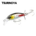 TSURINOYA 40S Sinking Minnow Fishing Lure 40mm 3.7g SENTRY Artificial Hard Bait for Light Game Ajing Rockfish Bass Pike Jerkbait